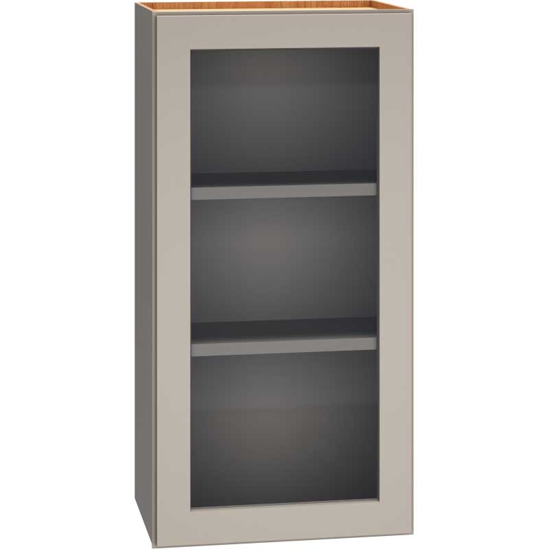 WCG1836 - Cut-for-Glass Wall Cabinet with Single Door in Mineral