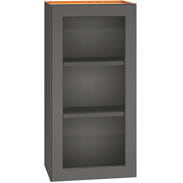 WCG1836 - Cut-for-Glass Wall Cabinet with Single Door in Graphite