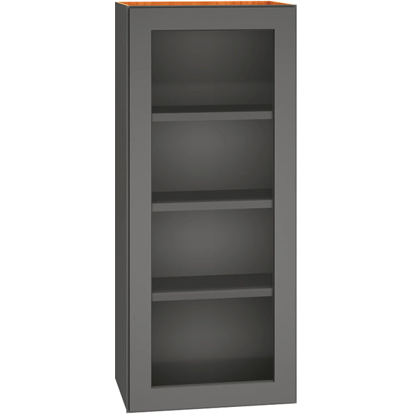 WCG1842 - Cut-for-Glass Wall Cabinet with Single Door in Graphite