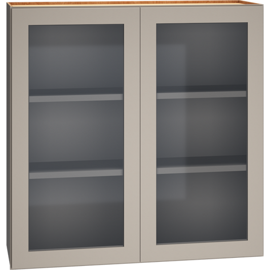 WCG3636 - Cut-for-Glass Wall Cabinet with Double Doors