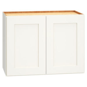 W2418 - WALL CABINET WITH DOUBLE DOORS IN OMNI SNOW