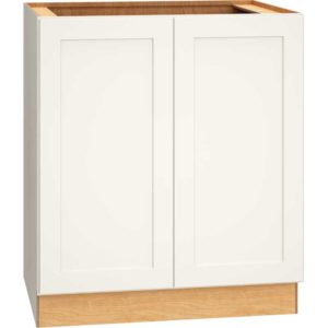 B30FH - FULL HEIGHT BASE CABINET WITH DOUBLE DOORS IN OMNI SNOW