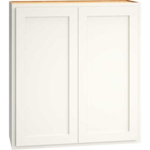 W3336 - WALL CABINET WITH DOUBLE DOORS IN CLASSIC SNOW
