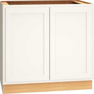 36″ FULL HEIGHT BASE CABINET WITH DOUBLE DOOR IN CLASSIC SNOW