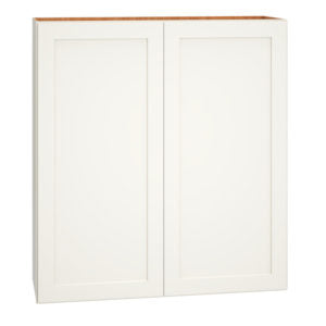 W3639 - WALL CABINET WITH DOUBLE DOORS IN CLASSIC SNOW
