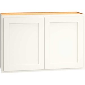 36″ X 24″ WALL CABINET WITH DOUBLE DOORS IN CLASSIC SNOW