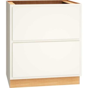 2DB30 - BASE CABINET WITH 2 DRAWERS IN CLASSIC SNOW