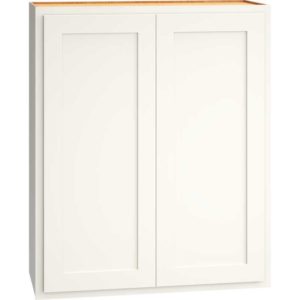 W3036 - WALL CABINET WITH DOUBLE DOORS IN CLASSIC SNOW