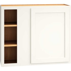 WC3630 - CORNER WALL CABINET WITH SINGLE DOOR IN CLASSIC SNOW