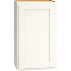 W1830 - WALL CABINET WITH SINGLE DOOR IN CLASSIC SNOW