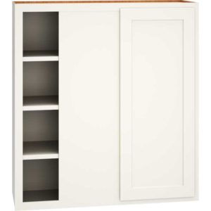 WC3639 - CORNER WALL CABINET WITH SINGLE DOOR IN CLASSIC SNOW