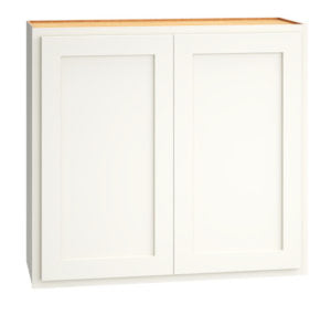 W3330 - WALL CABINET WITH DOUBLE DOORS IN CLASSIC SNOW