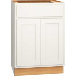 24″ X 34 1/2″ VANITY SINK BASE CABINET IN CLASSIC SNOW