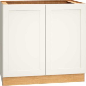 36″ FULL HEIGHT BASE CABINET WITH DOUBLE DOOR IN OMNI SNOW