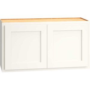 W3318 - WALL CABINET WITH DOUBLE DOORS IN CLASSIC SNOW
