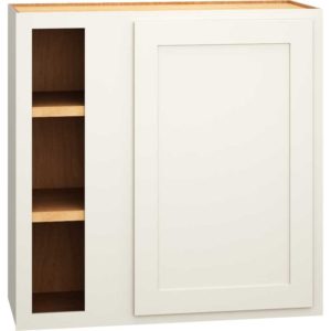 WC3030 - CORNER WALL CABINET WITH SINGLE DOOR IN CLASSIC SNOW