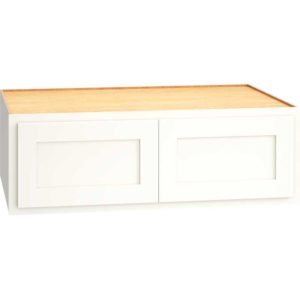 W361224 - WALL CABINET WITH DOUBLE DOORS IN CLASSIC SNOW
