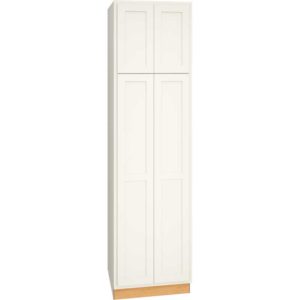 24" X 90″ UTILITY CABINET WITH DOUBLE DOORS IN CLASSIC SNOW
