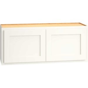 36″ X 15″ WALL CABINET WITH DOUBLE DOORS IN CLASSIC SNOW