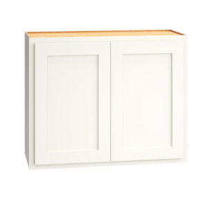 W3024 - WALL CABINET WITH DOUBLE DOORS IN CLASSIC SNOW