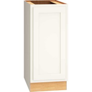 15″ FULL HEIGHT BASE CABINET WITH SINGLE DOOR IN CLASSIC SNOW