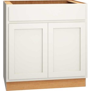 33″ SINK BASE CABINET IN CLASSIC SNOW