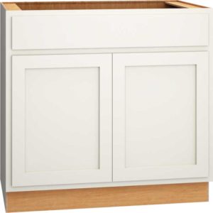 SB36- SINK BASE CABINET IN CLASSIC SNOW
