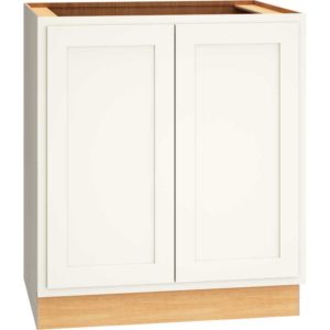 30″ FULL HEIGHT BASE CABINET WITH DOUBLE DOORS IN CLASSIC SNOW