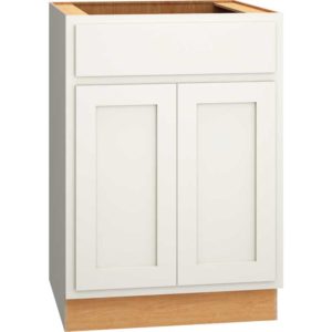 24″ SINK BASE CABINET IN CLASSIC SNOW