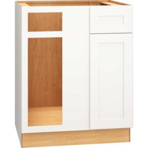 BC36 - Corner Base Cabinet with Single Door in Omni Snow