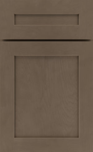 Mantra Omni Full Shaker cabinets in Beachwood finish for kitchens, laundry rooms, and home offices