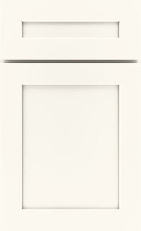 Mantra Omni Full Shaker cabinets in Snow finish for bright kitchen and bathroom designs